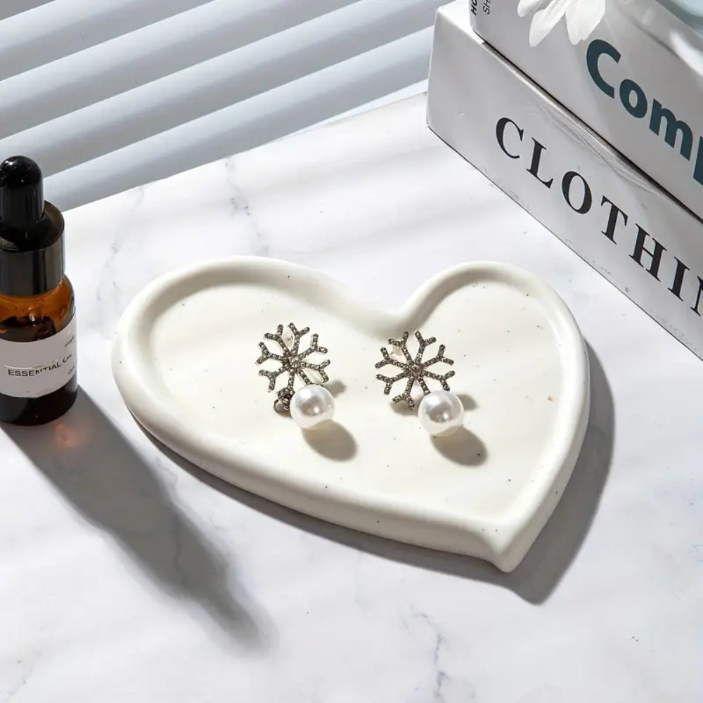 Luxe Irregular Ceramic Jewelry Organizer Tray