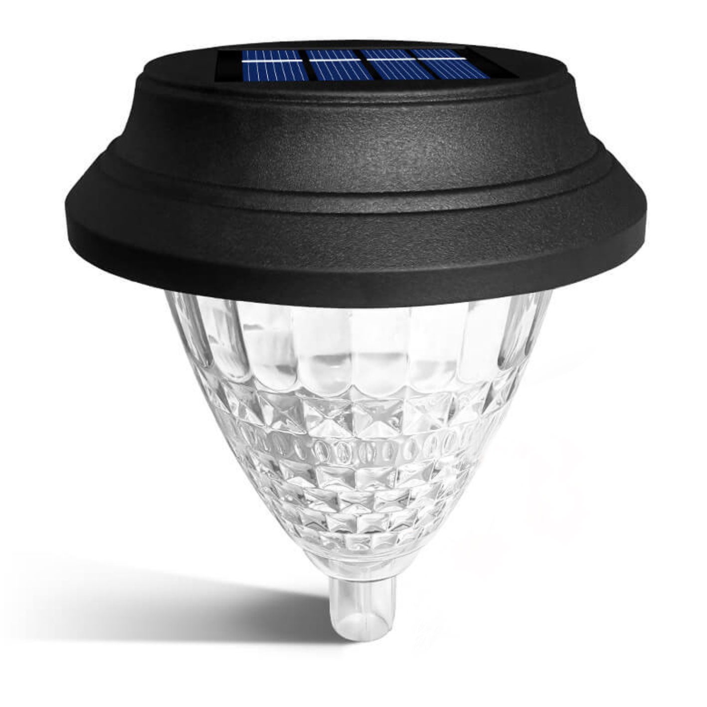 Solar Waterproof LED Outdoor Garden Light - Modern Circular Design