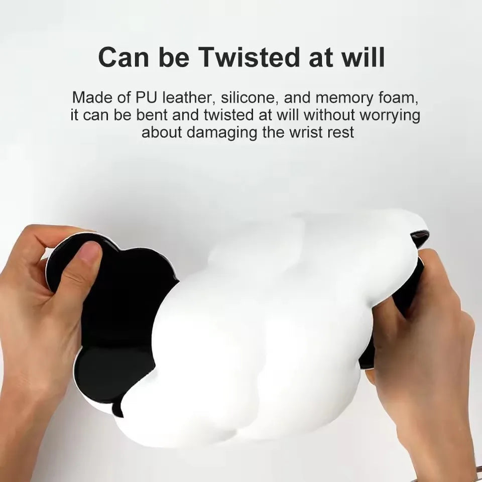 Ergonomic Memory Foam Cloud Wrist Rest for Keyboard and Mouse