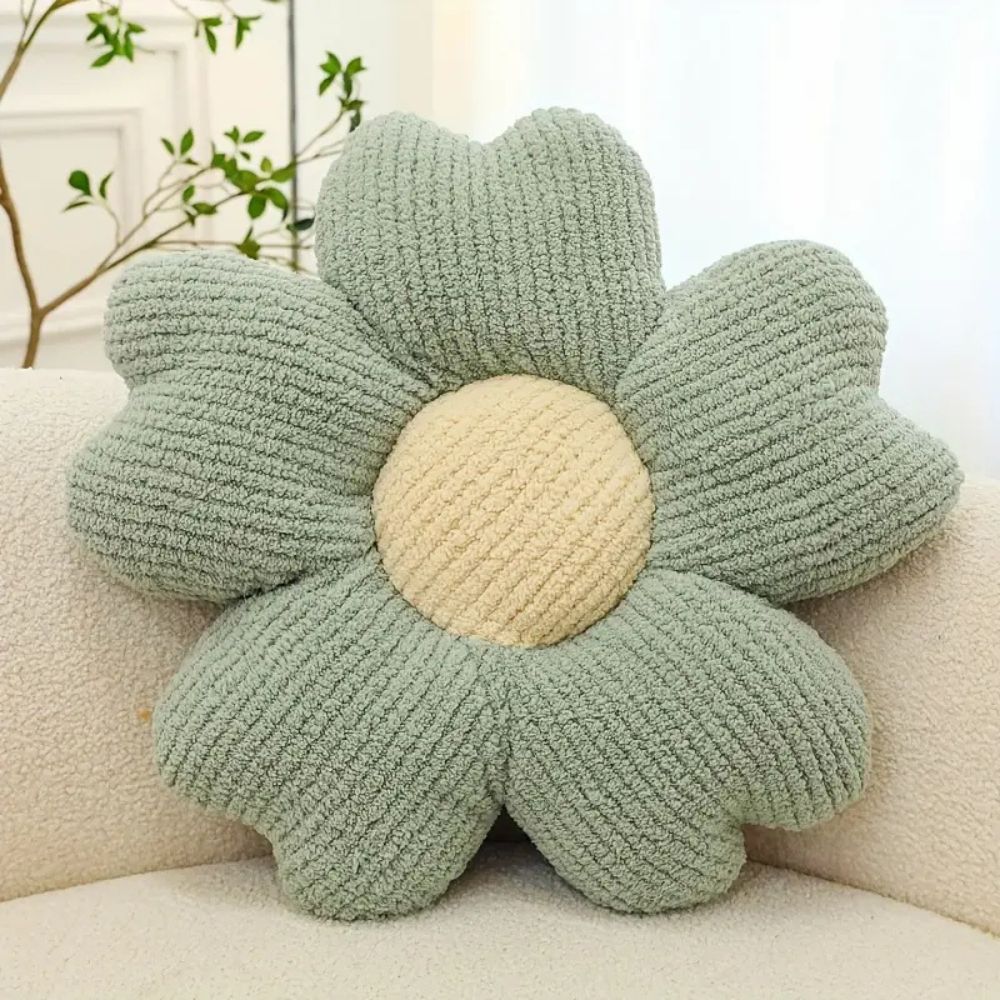 Flower Shaped Microfiber Cushion for Sofas and Chairs