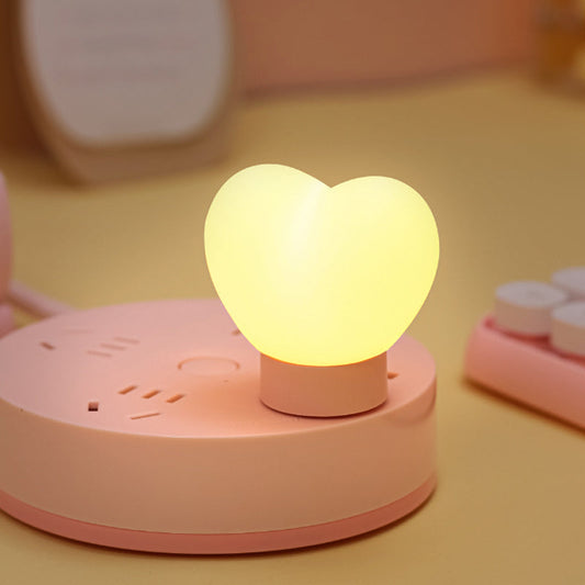 Heart Shaped LED Night Light with Magnetic Battery or USB Connection