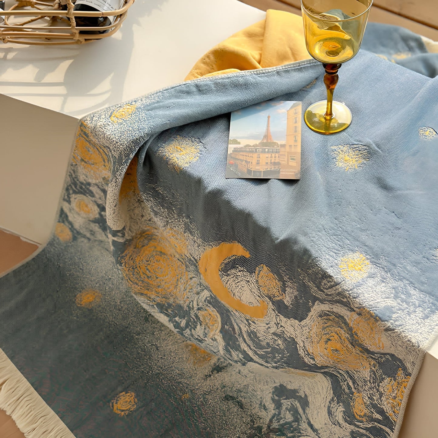 Midnight Swirls Soft Cotton Bath Towel