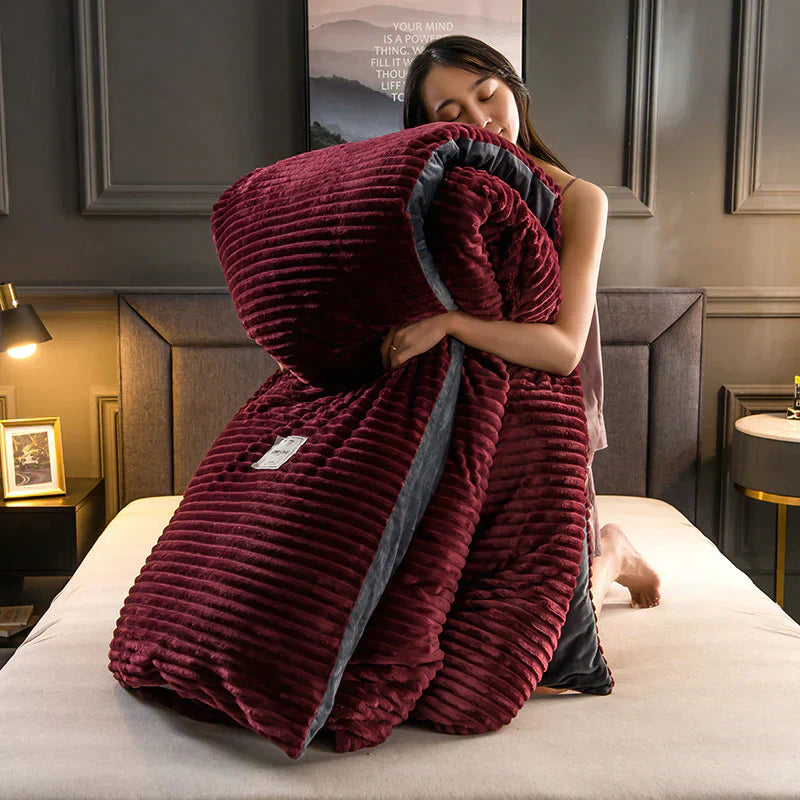 Luxurious Velvet Fleece Duvet Cover for Cozy Sleep