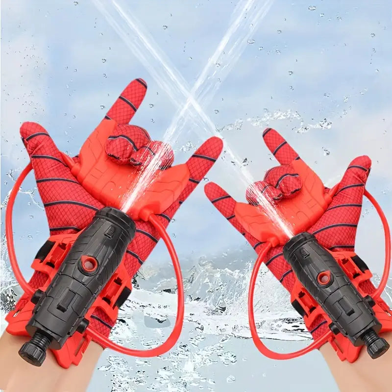 Water Spraying Gloves for Kids with Adjustable Straps