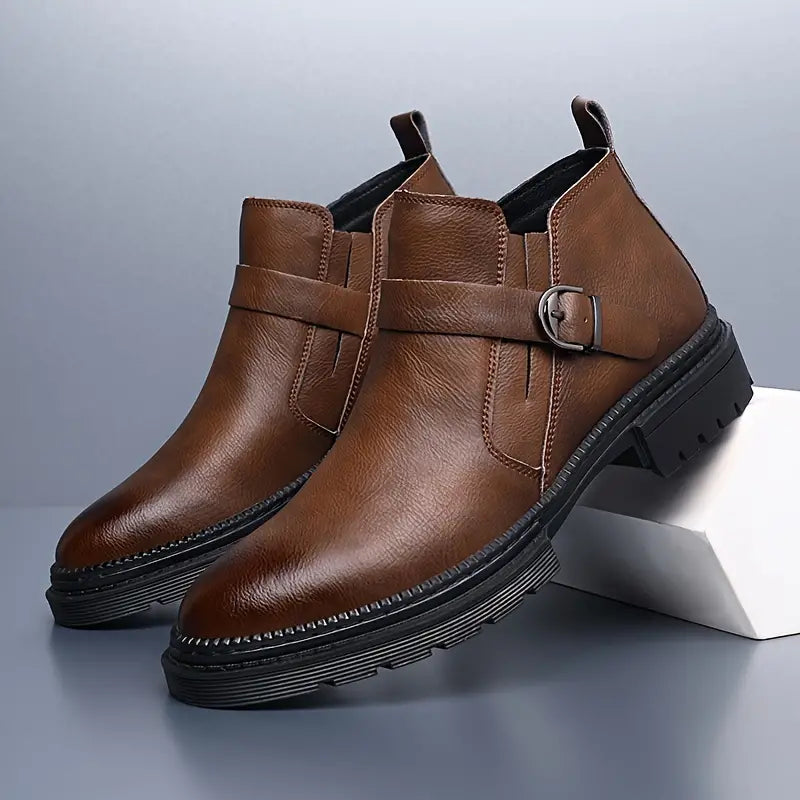 Liam | Orthopedic Leather Ranger Boots