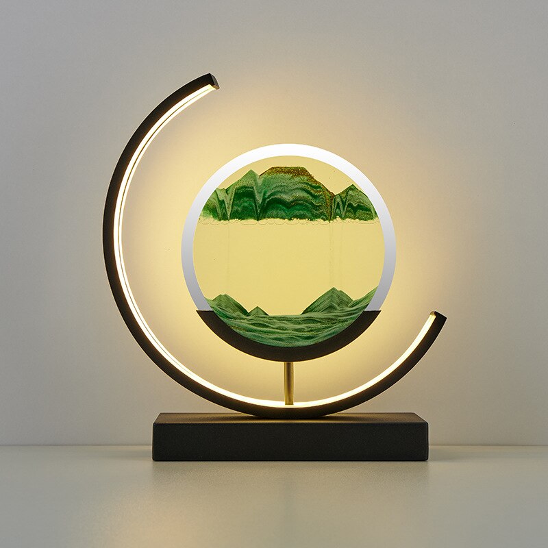 3D Sand Shell Table Lamp with Soft LED Lighting