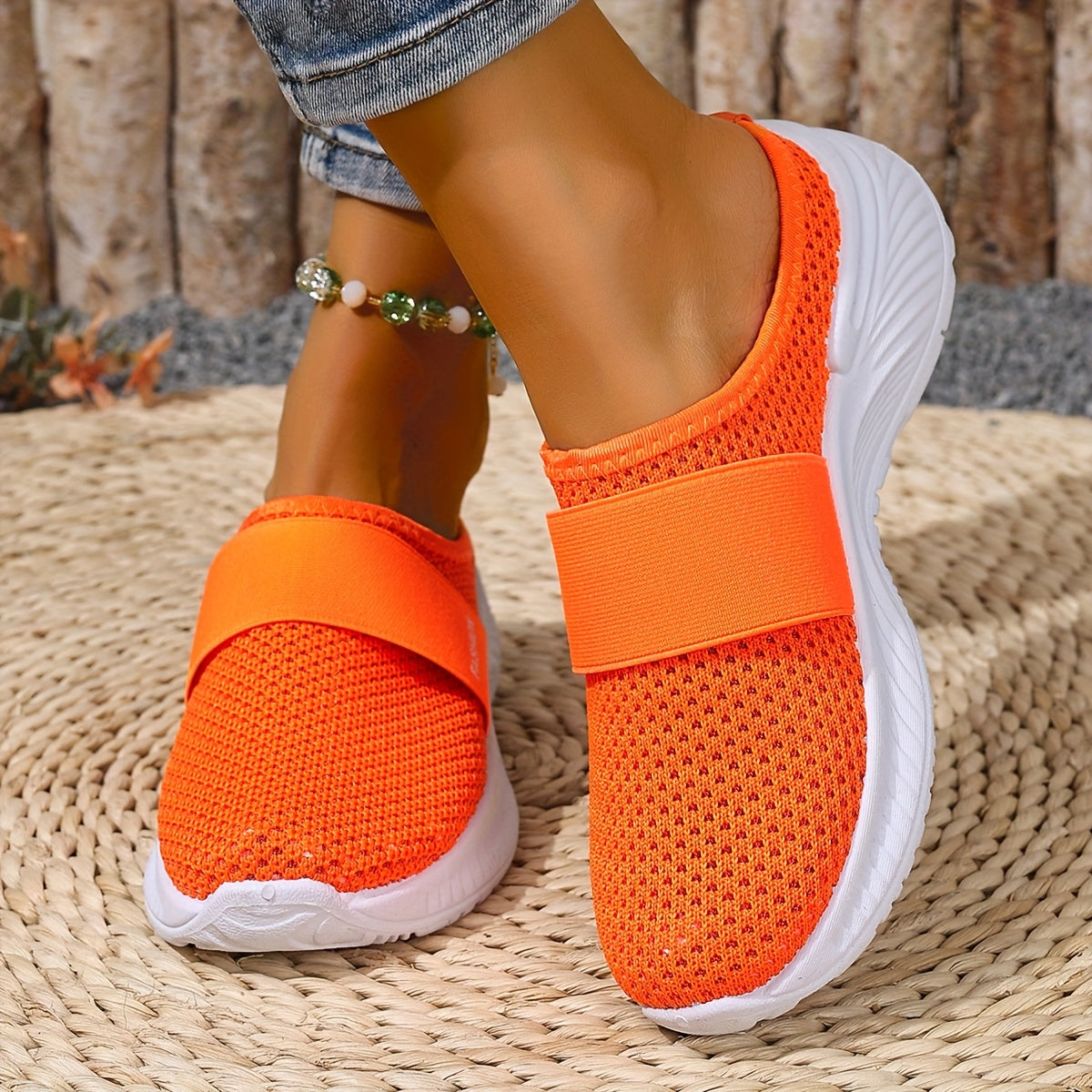Breathable Mesh Slip-On Sneakers for Women