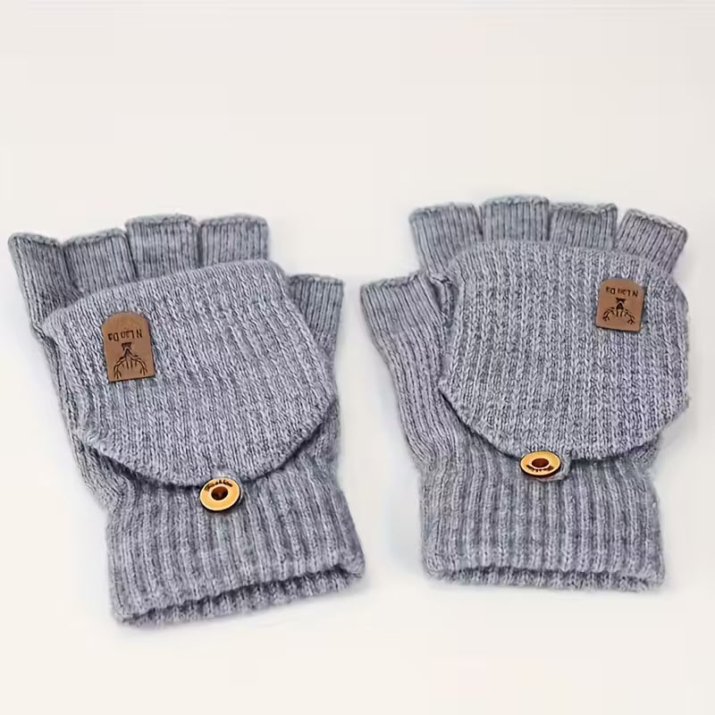 Fingerless Knit Winter Gloves for Warmth and Flexibility