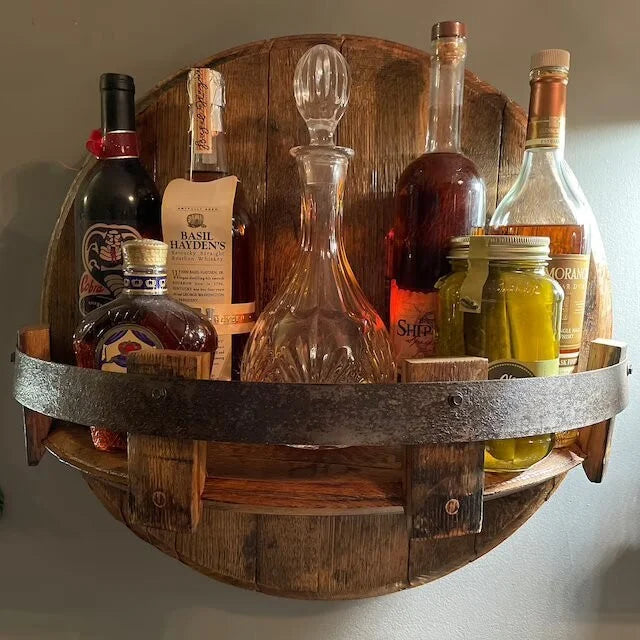 Limited Edition Handcrafted Wooden Beverage Display Stand