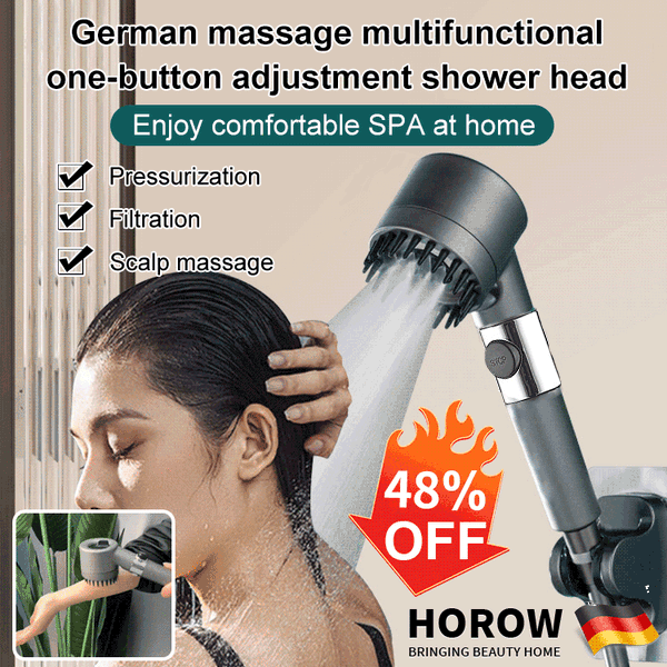 PowerSpray Showerhead with 200% Pressure Boost and 9-Layer Filtration