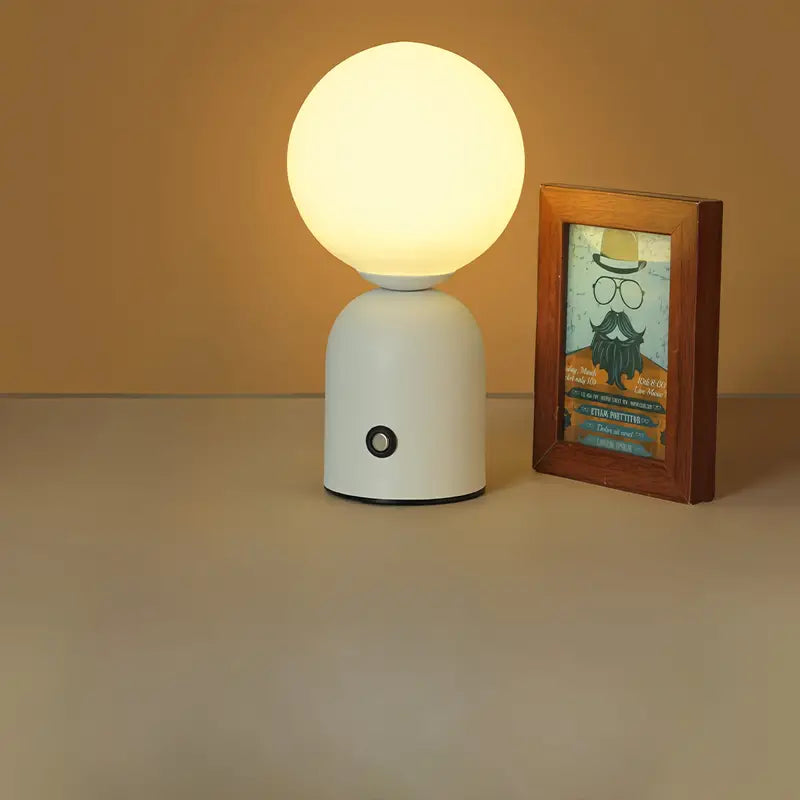 Elegant LED Table Lamp in Matte White for Soft Lighting