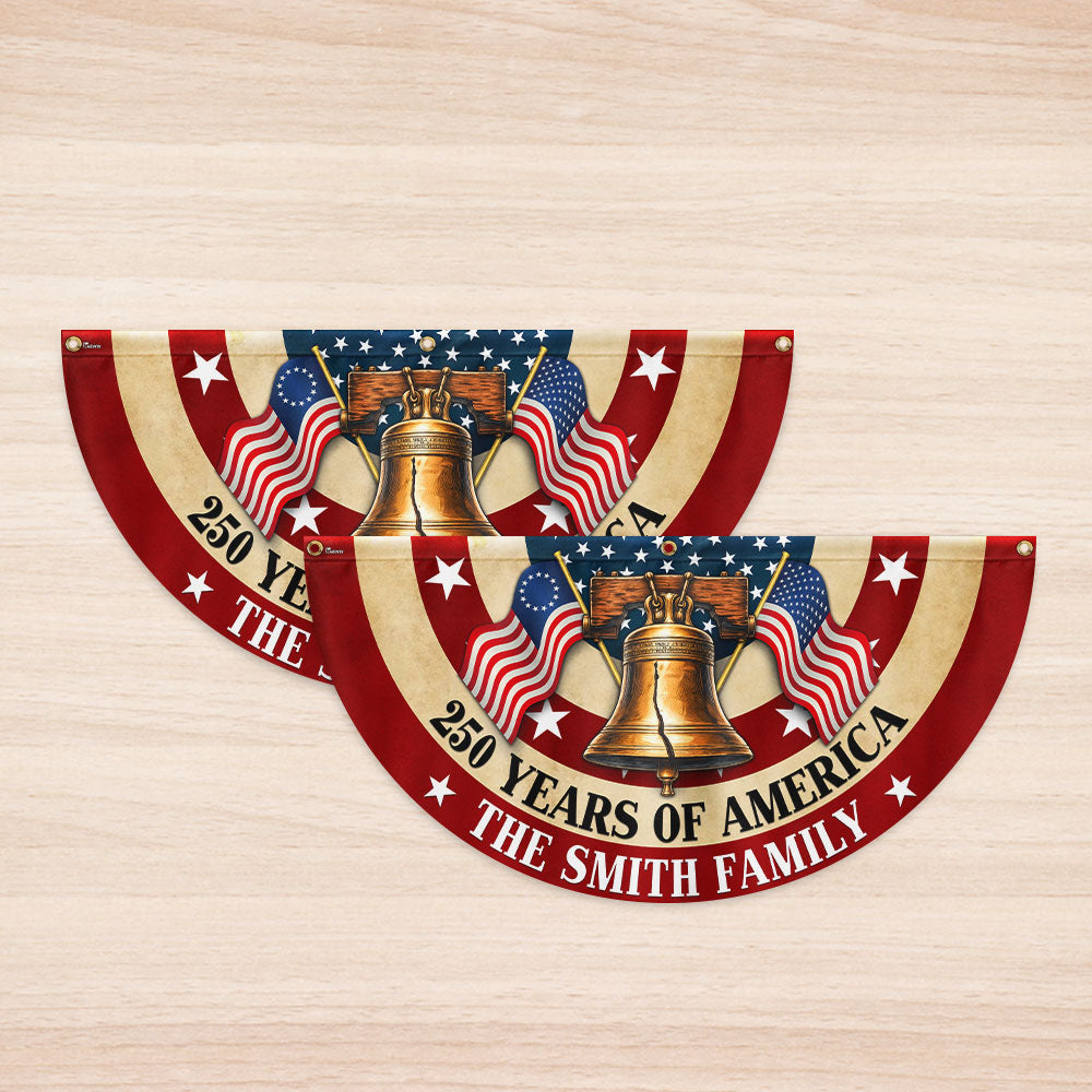 Personalized 250th Anniversary Betsy Ross Fan Flag