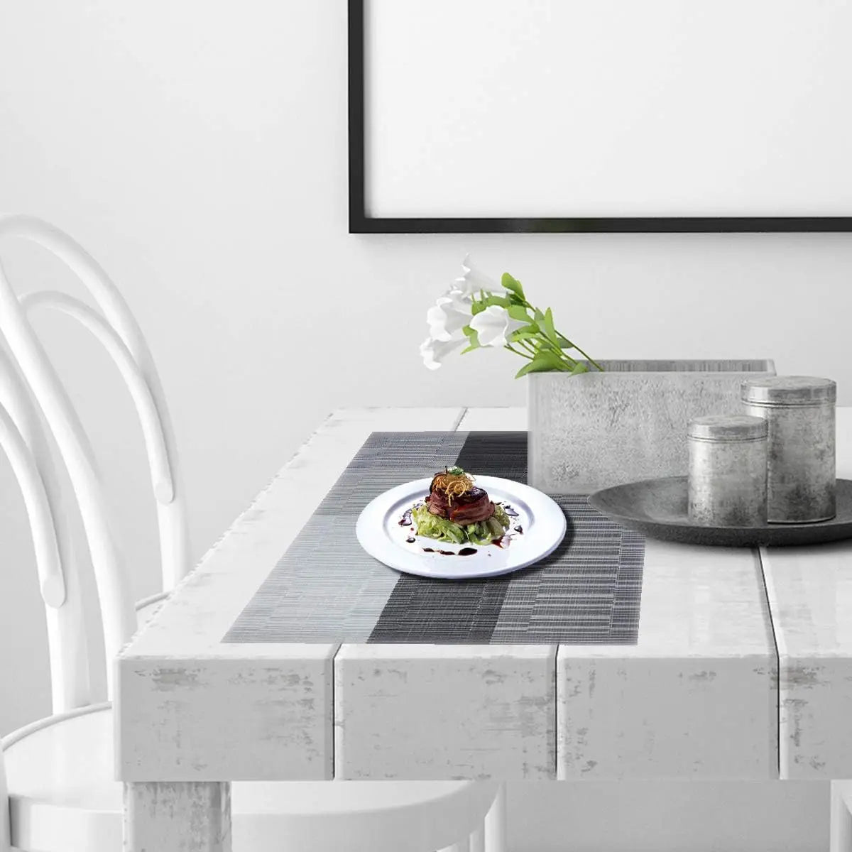 Washable Heat-Resistant PVC Table Mats - Set of 4