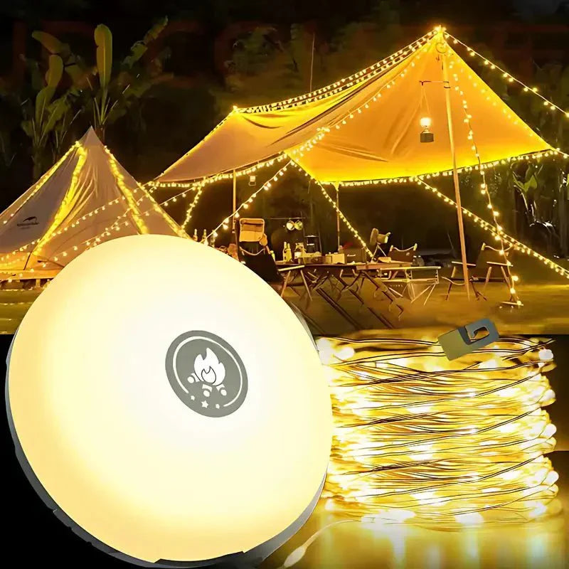 Retractable 4-in-1 Waterproof Camp Light with Magnetic Attachments