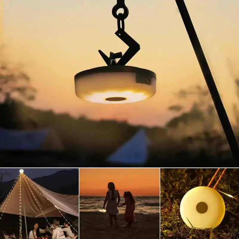 Retractable 4-in-1 Waterproof Camp Light with Magnetic Attachments