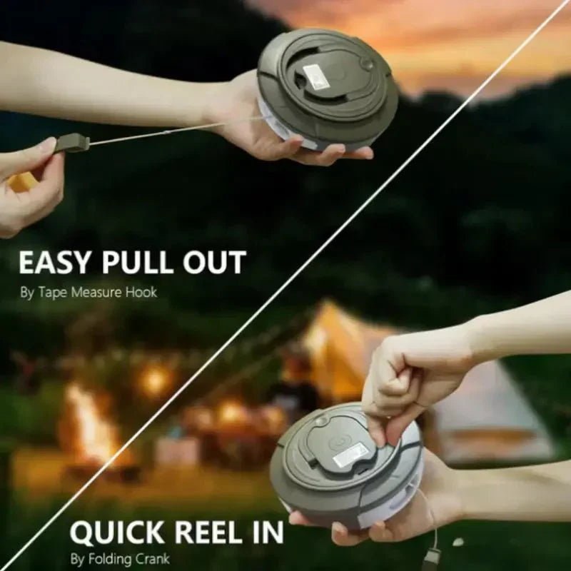 Retractable 4-in-1 Waterproof Camp Light with Magnetic Attachments