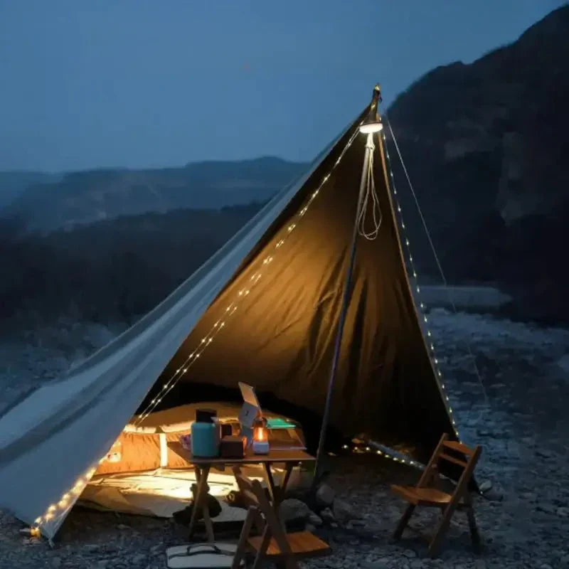 Retractable 4-in-1 Waterproof Camp Light with Magnetic Attachments