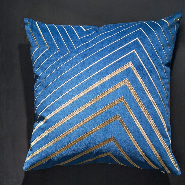 Luxurious Velvet Geometric Pillowcases - Elegant Home Decor