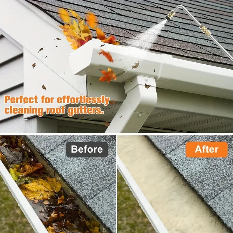4000 PSI Telescoping Pressure Washer Wand Set for Gutter and Roof Cleaning