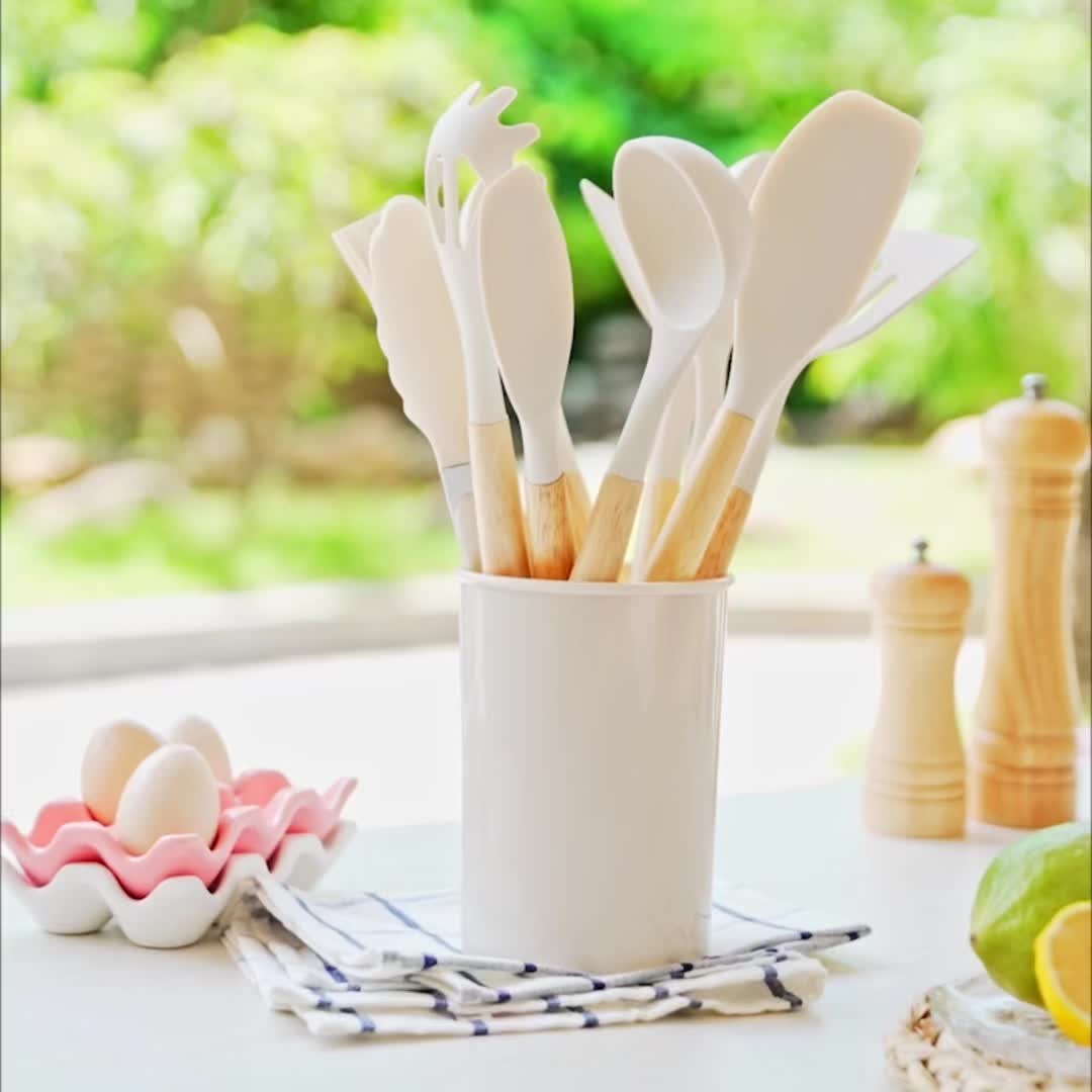 12-Piece Heat Resistant Silicone Kitchen Utensil Set
