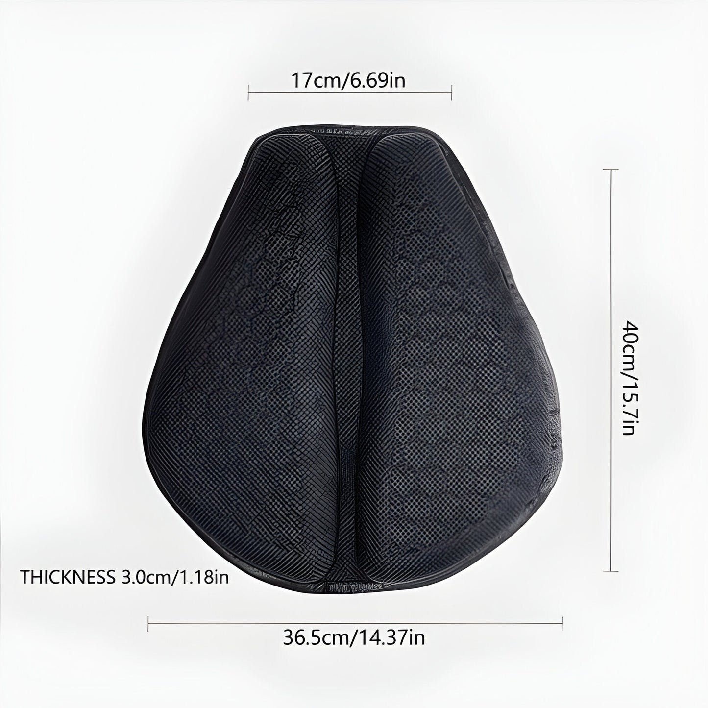 Gel Motorcycle Seat Cushion with Anti-Slip Design for Long Rides