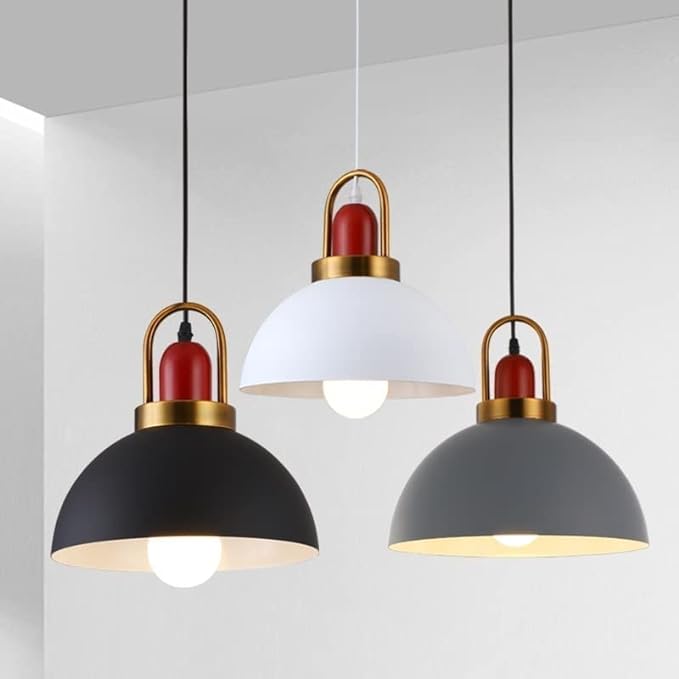 Modern Nordic Pendant Light with Adjustable Height and Metal Glass Design