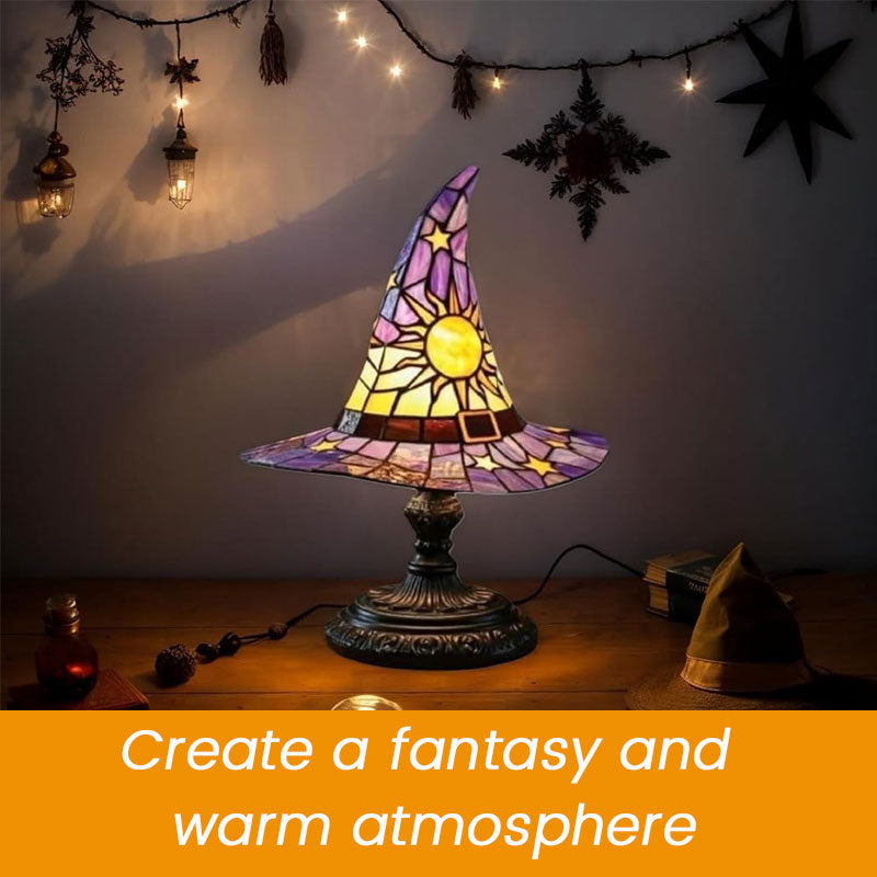 Witch Hat LED Night Light with Warm Glow