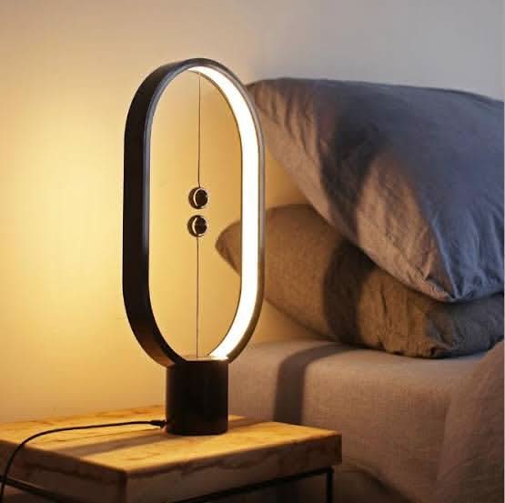 Wood LED Table Lamp with Magnetic Switch and USB Power