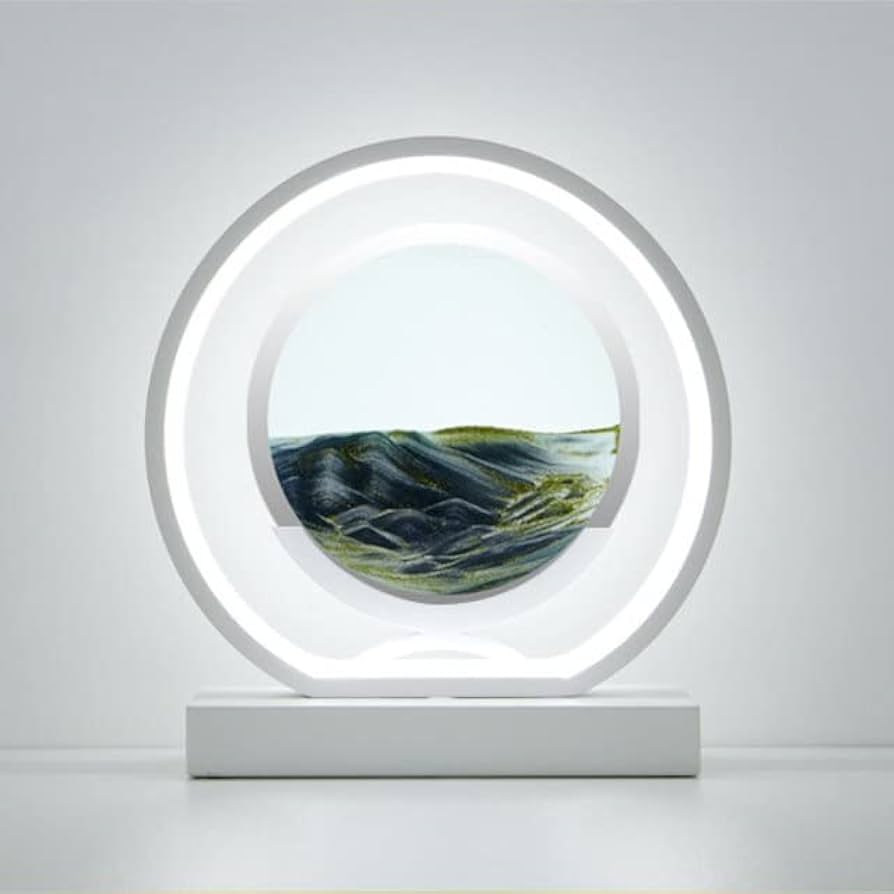 Sandscape LED Lamp with Changing Sand Art