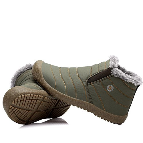 Men's Waterproof Insulated Ankle Snow Boots