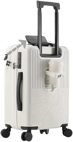 20-Inch Hard Shell Carry-On with Cup Holder, USB Port & TSA Lock
