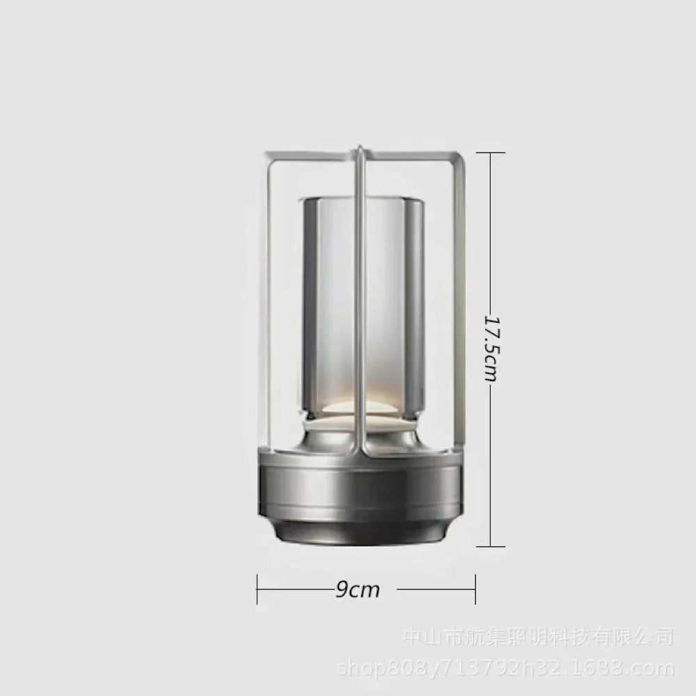 Waterproof Portable Crystal Table Lamp with Rechargeable Battery