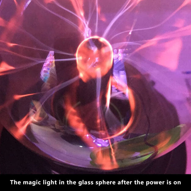 Electrostatic Ion Ball LED Table Lamp - Black Ambient Light