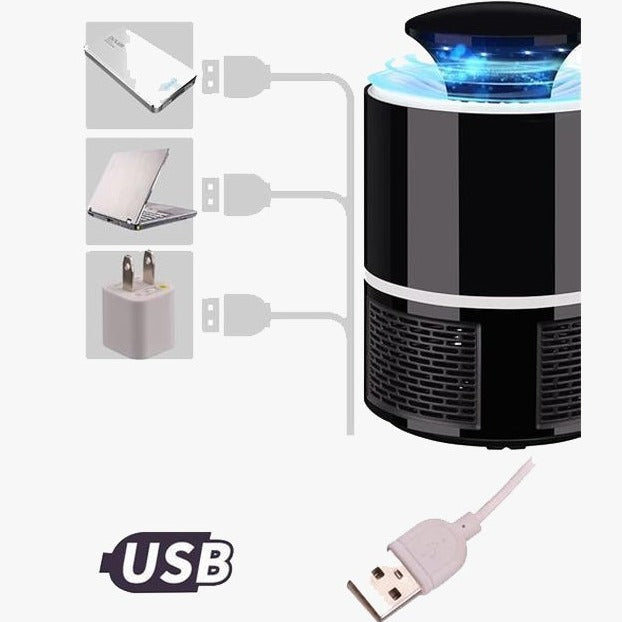 USB Mosquito Trap with LED Bionic Waves and High Suction Power
