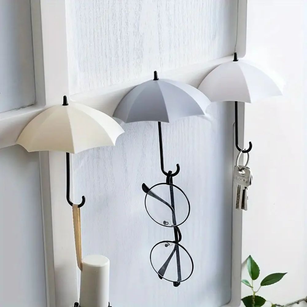 Adhesive Umbrella Wall Hooks Set of 3