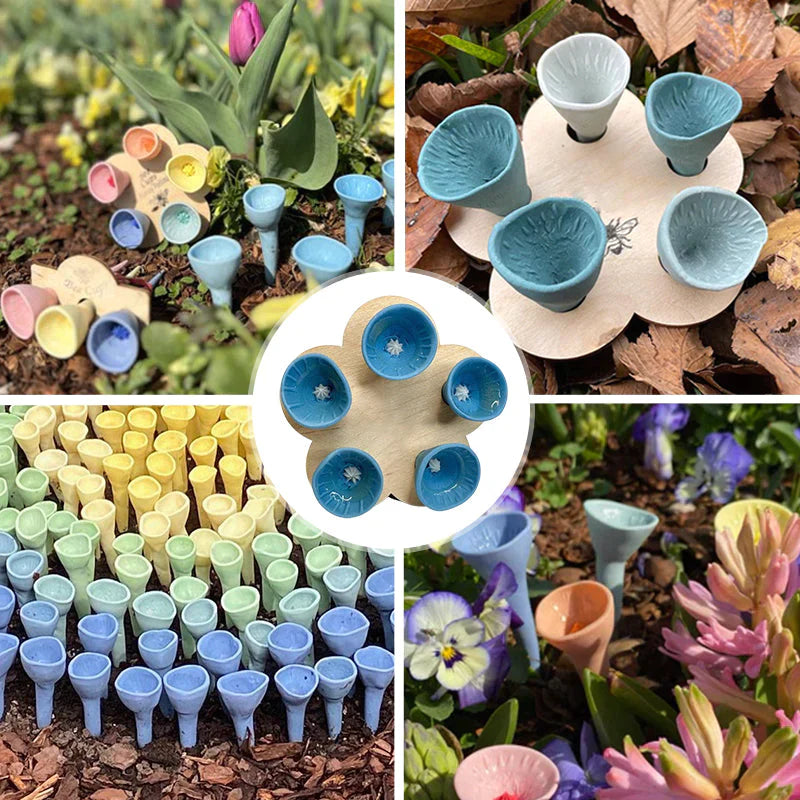 Ceramic Drinking Cup for Bees and Insects - Eco-Friendly Pollinator Hydration Solution