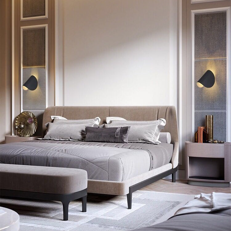 Geometric LED Wall Light in 4 Colors - Metal Indoor/Outdoor Fixture