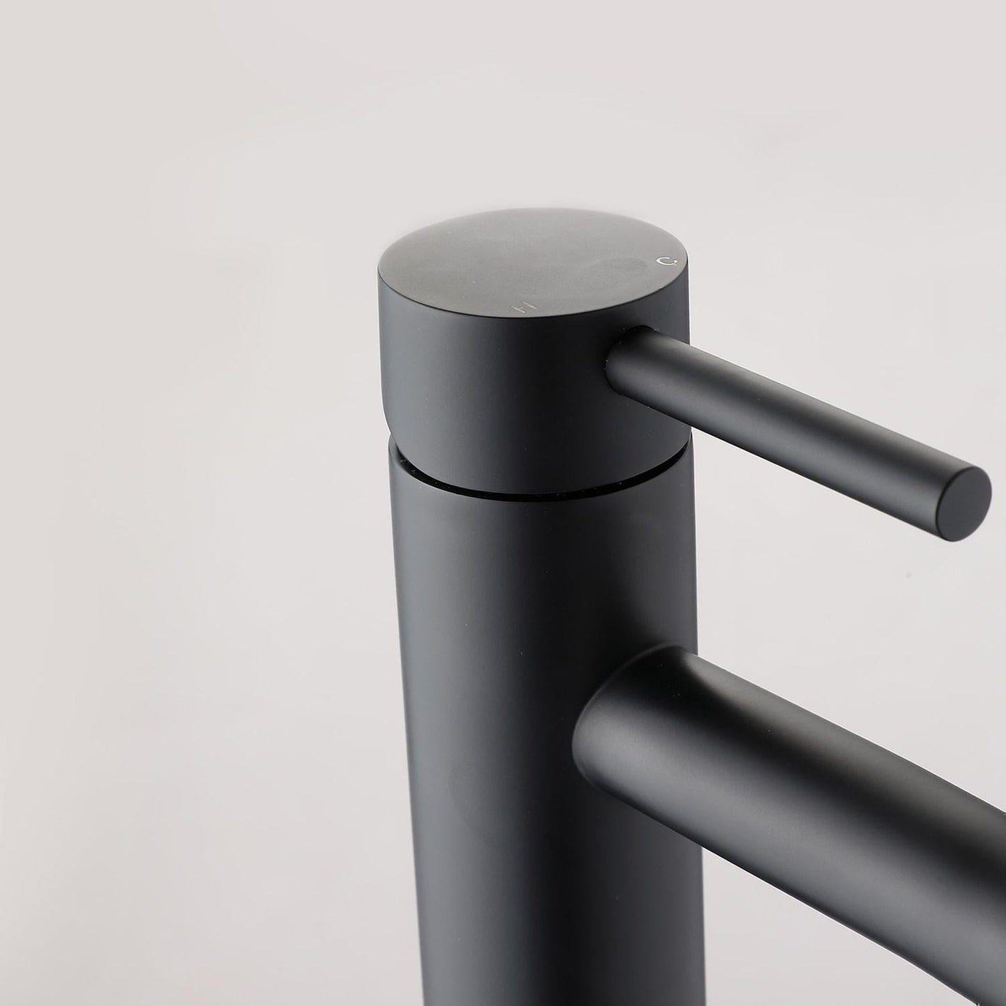 Matte Black Single Handle Cold Water Faucet for Sink