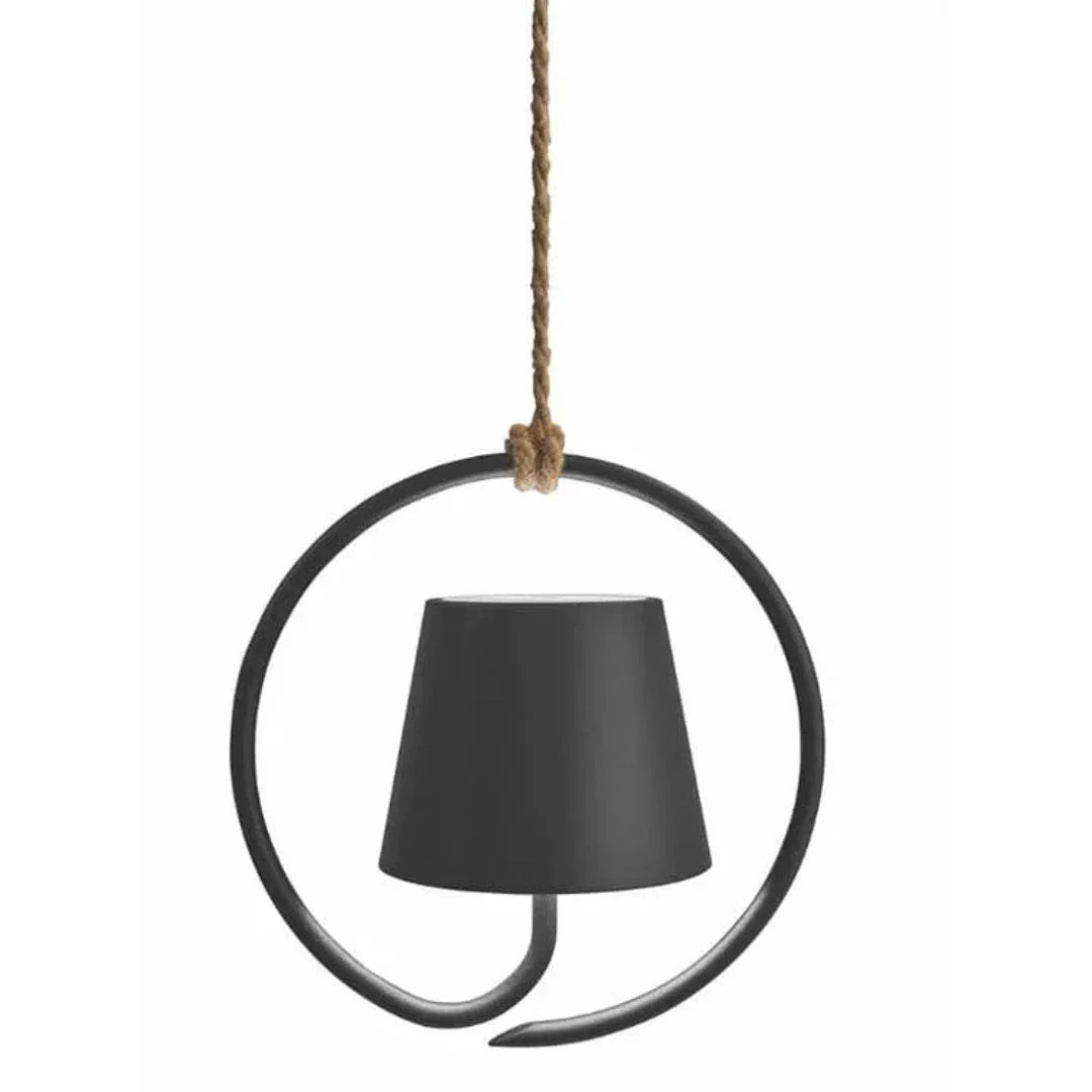 Modern Metal and Glass Pendant Light with Warm White LED