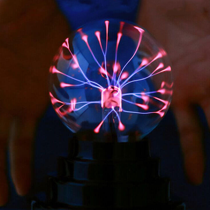Electrostatic Ion Ball LED Table Lamp - Black Ambient Light