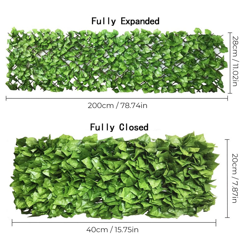 Expandable Artificial Ivy Privacy Fence Panel