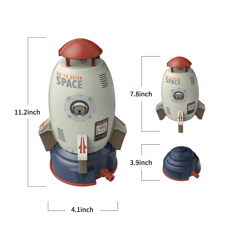 Outdoor Water Rocket Sprinkler Toy for Kids - Colorful Summer Fun