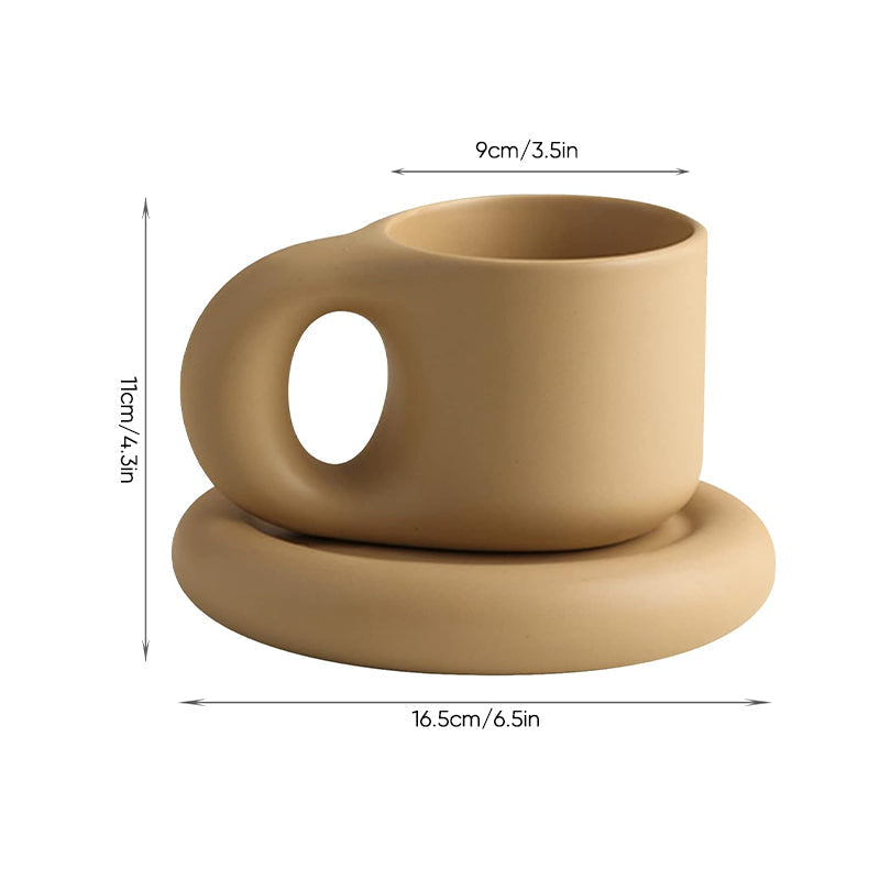 Ceramic Nordic Minimalist Thick Mug 10 oz