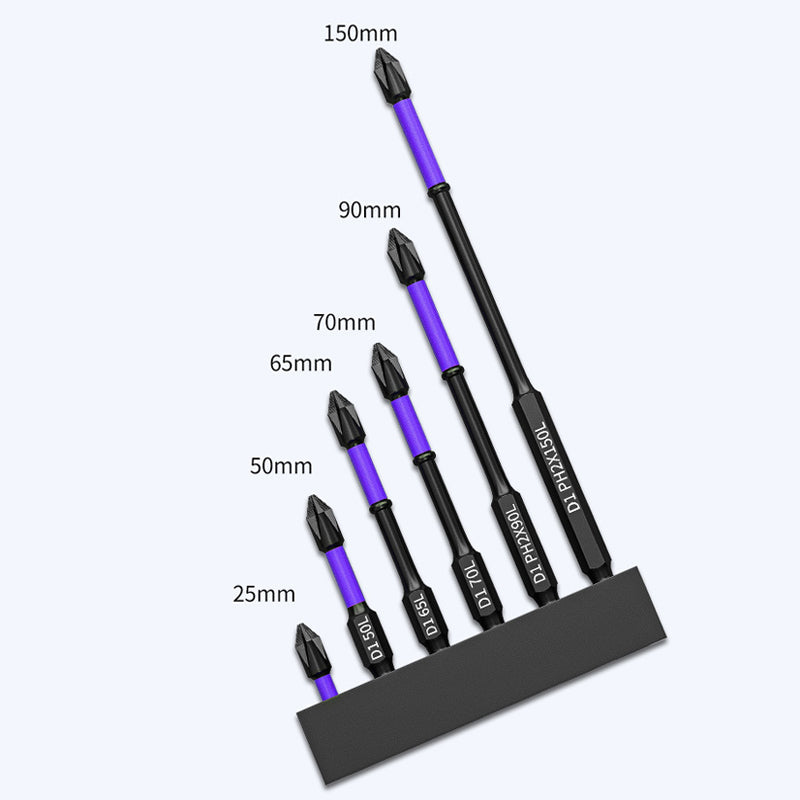 Shock-Resistant Non-Slip Screwdriver Bit Set