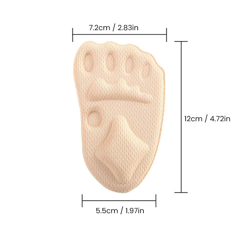 Forefoot Pain Relief Cushions - Soft EVA Foam Pads