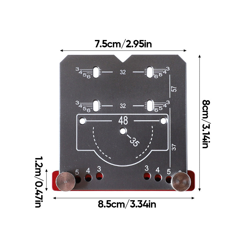 35mm Aluminum Alloy Hinge Hole Locator Tool