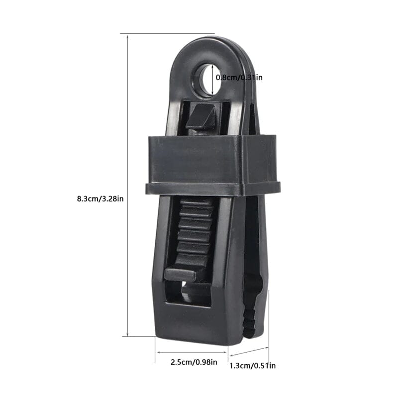 Adjustable Locking Tarpaulin Clips for Windproof Shade Fabric