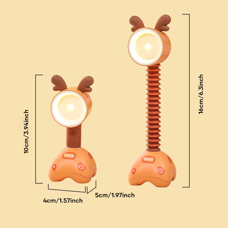 Adorable LED Desk Lamp with Adjustable Angle - Dog or Deer Design