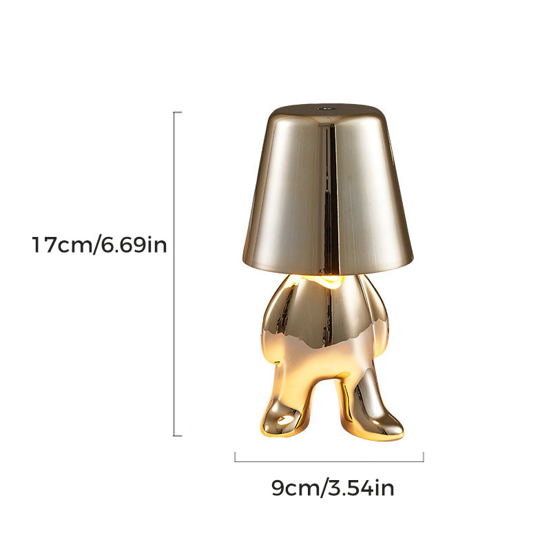 Creative Gold Thinking Man Touch Control Table Lamp