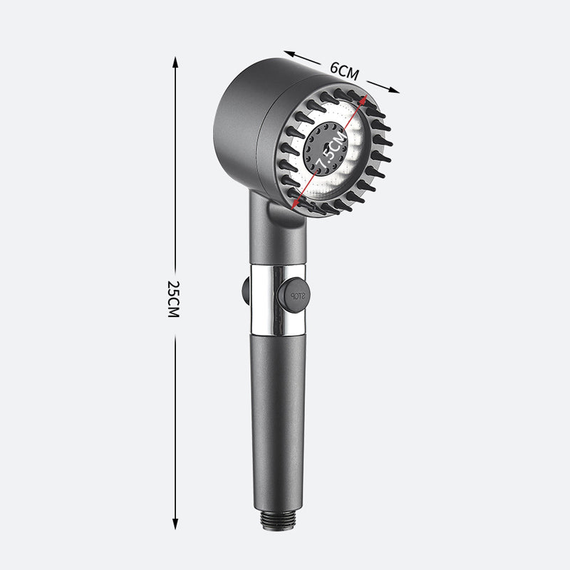 High-Pressure Multifunction Shower Head with Ionic Filter and Adjustable Holder
